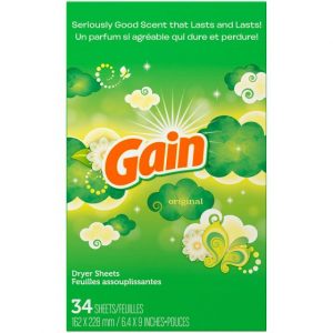 Gain dryer sheet, 34 sheet