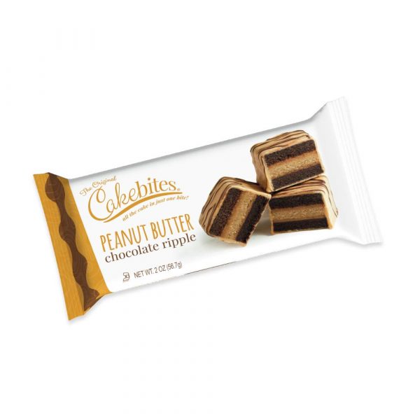 Cakebites, Peanut Butter Chocolate Ripple, 2oz