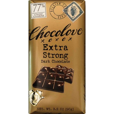 Chocolove, Extra Strong Dark Chocolate, 3.1oz