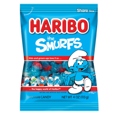 Haribo, The Smurfs, 4oz