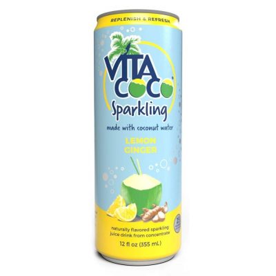 Vita Coco Sparkling, Lemon Ginger, 12 oz