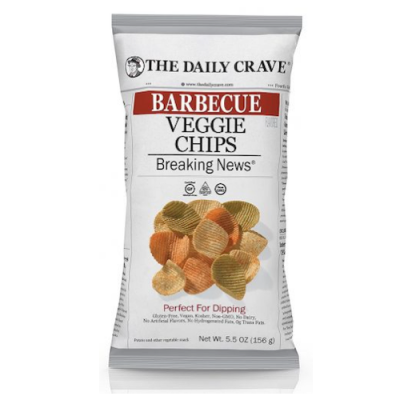 The Daily Crave Veggie Chips Bbq, 5.5oz