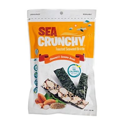 Sea Crunchy, Almond & Sesame Seeds, 1oz
