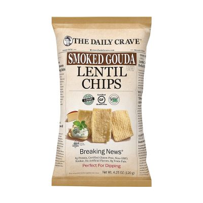 The Daily Crave Lentil Chips, Smoked Gouda, 4.25oz