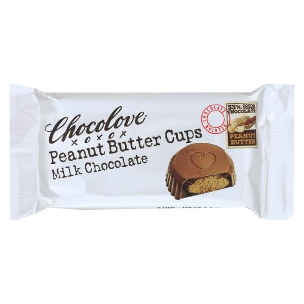 Chocolove, Peanut Butter Cups (Milk Chocolate), 3.1oz