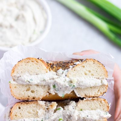 Bagel with Scallion Cream Cheese