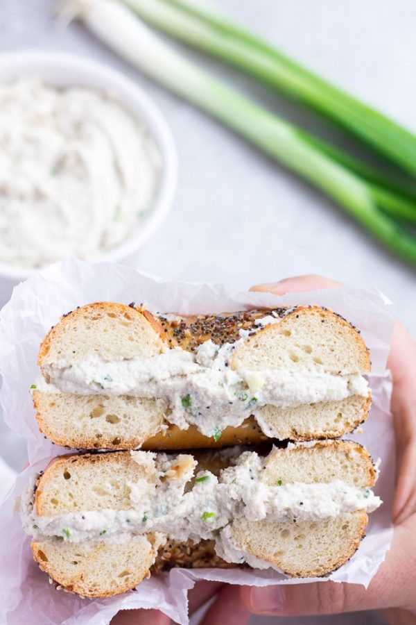 Bagel with Scallion Cream Cheese