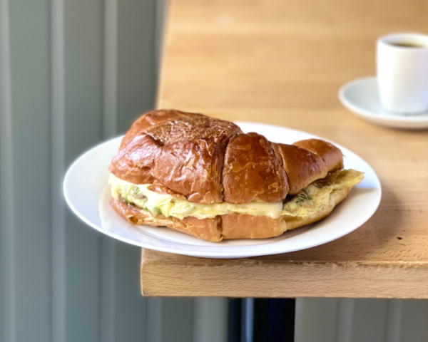 Mushroom, Egg, & Cheese on Croissant