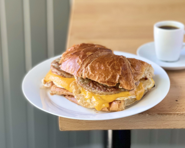 Sausage, Egg, & Cheese on Croissant