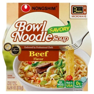 Nongshim Bowl Noodle, Beef, 3oz