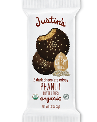 Justin’s, Dark Chocolate Crispy (Peanut), 1.4oz