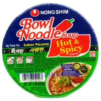 Nongshim Bowl Noodle, Hot & Spicy, 3oz