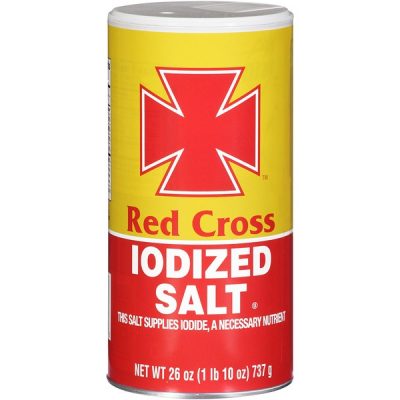 Red Cross Iodized Salt, 26oz