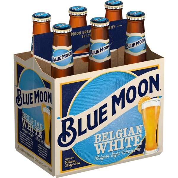 Blue Moon Belgian White, 6 pack, 12oz bottle – Hilltop Perk Deli