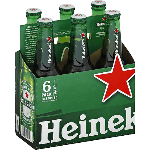 Heineken, 6 pack, 12oz bottle – Hilltop Perk Deli