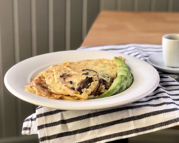 Onion and Mushroom Omelette
